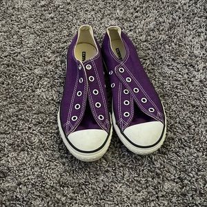 Dark purple converse